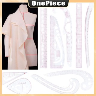 French Curve Ruler Set เย็บชุดทําเทมเพลตลายฉลุ Curves Metric…