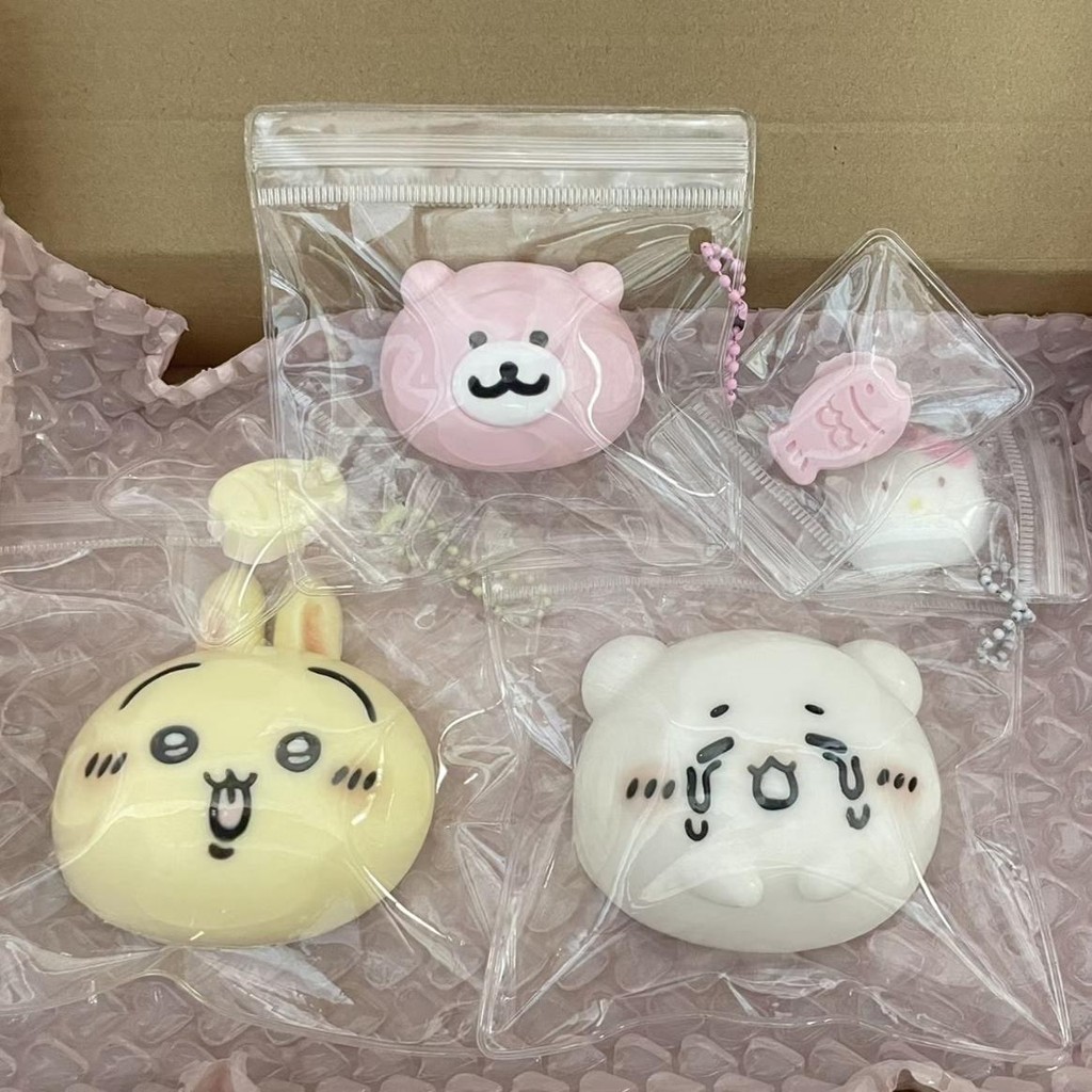 น่ารัก ทำมือ สควิชชี่ DIY ซิลิโคน ฟื้นตัวช้า บรรเทาความเครียด มายากล สร้างสรรค์ สไลม์เซเลบริตี้อินเทอร์เน็ต