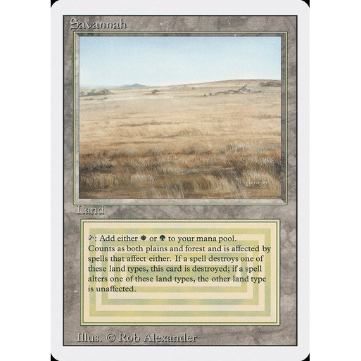 การ์ด EDH PlayTest - Savannah (ที่ดิน)