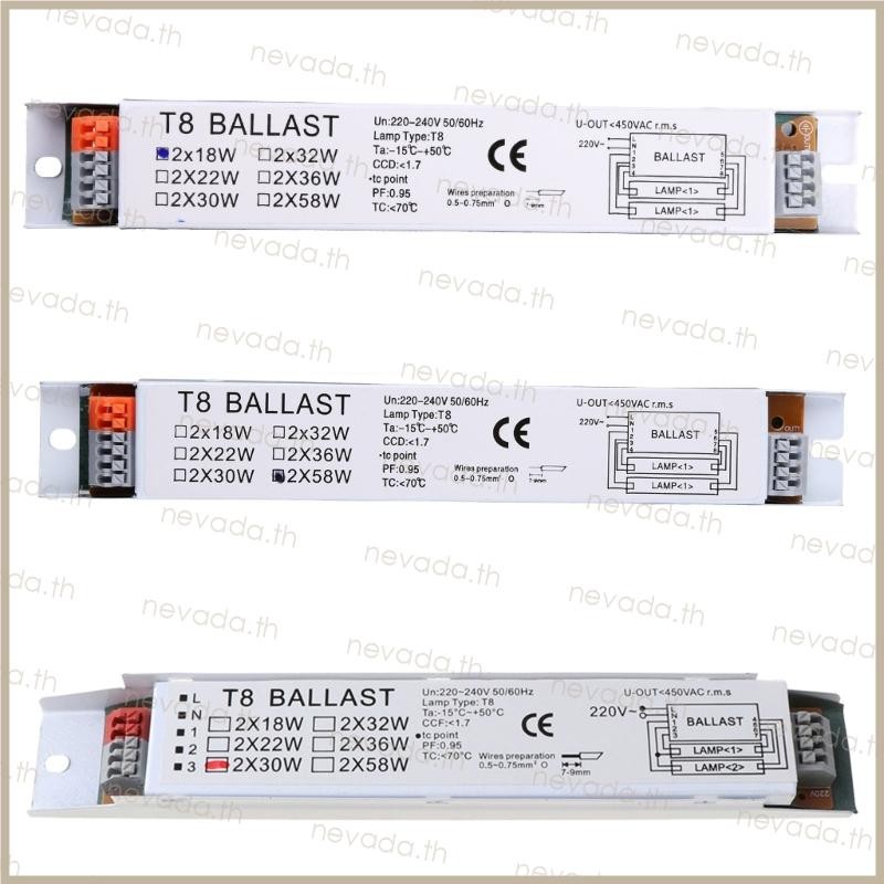 Nev ʚɞ T8 18 30 58W ไฟเรืองแสงบัลลาสต์อิเล็กทรอนิกส์ Residential Commercial Use