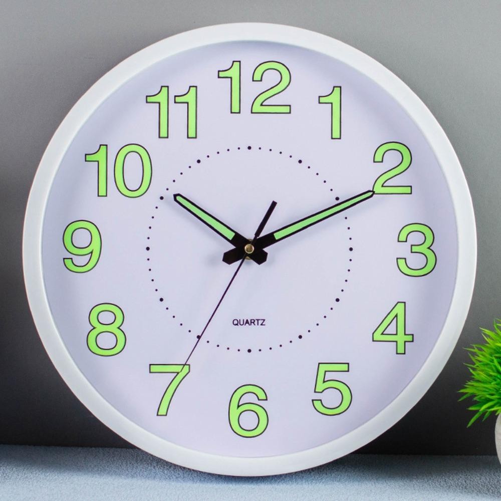 JARREDIW เรืองแสงใน Dark นาฬิกา, 12 นิ้ว Non-Tiking Wall Clock,โมเดิร์นประหยัดพลังงานพลาสติกแขวนเงียบนาฬิกาควอตซ์ห้องครัว ราคา ถูกที่สุด ดีลบีเคเค แกลเลอรีภาพที่ 9