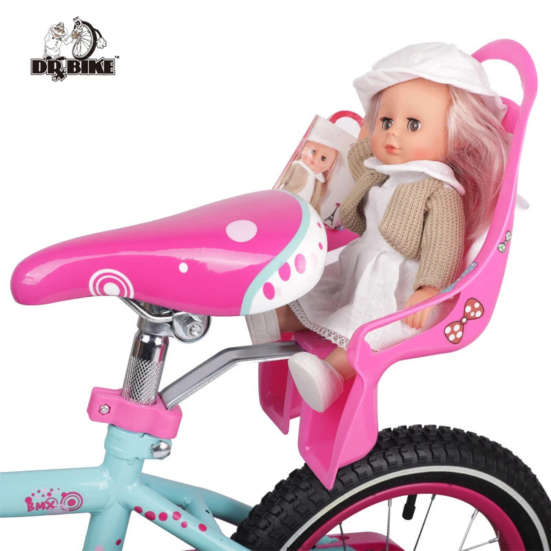 Drbike Kids Bike Seat Post Doll Seat with Holder for Kid Bike with Decorate Yourself Stickers baby b