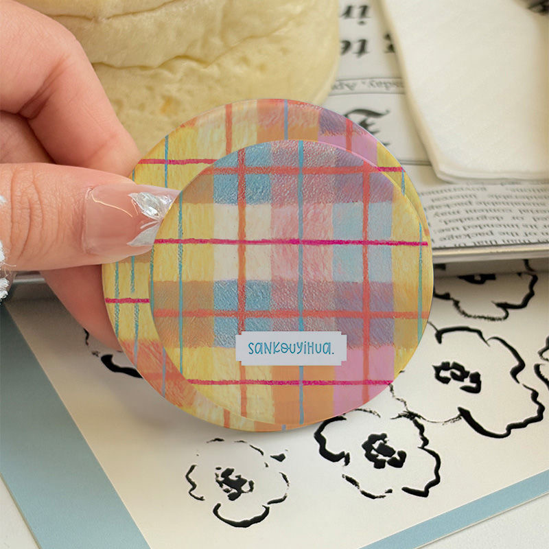 ลายสก๊อตเส้นรูปแบบขาตั้งโทรศัพท์เหมาะสําหรับ ไอโฟน 16 มือโปร สูงสุด 12 13 14 15ที่วางโทรศัพท์มาใหม่จับโทรศัพท์