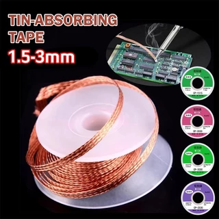 ของมาใหม่！ลวดตะกั่วบัดกรี ยาว3M กว้าง3มม.สําหรับดูดตะกั่วบัดกรี ซ่อมแซม