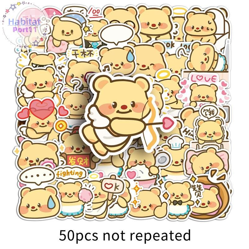 HabitatPort 50 สติ๊กเกอร์ Butterbear การ์ตูนน่ารัก สติ๊กเกอร์ th