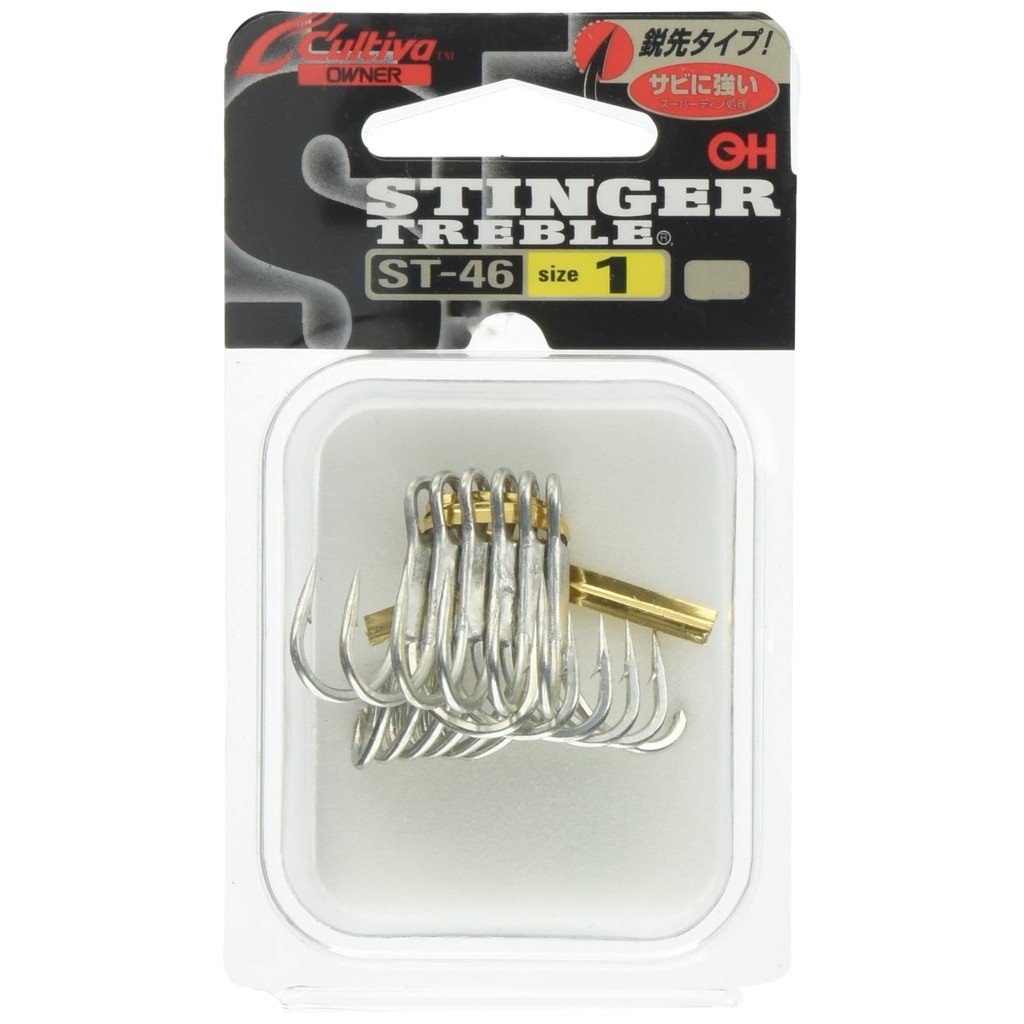OWNER Hook Cultiva ST-46 Stinger Triple Hook Gun Black Coat