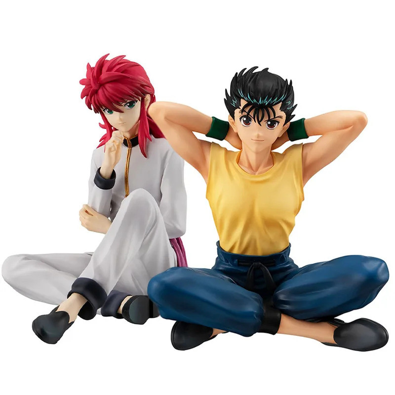 Anime figure Kurama Urameshi Yuusuke sitting posture action figures Kurama Urameshi Yuusuke figurine