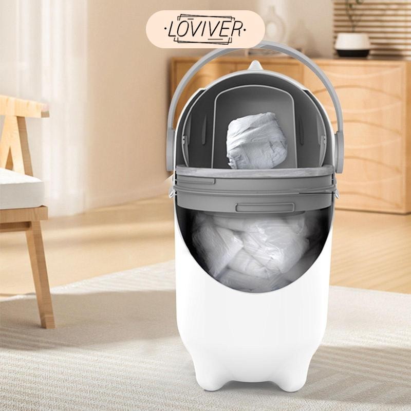 LOVIVER 15 ลิตรถังตะกร้าขยะถังที่ทันสมัยถังขยะขยะสําหรับห้องน้ําบ้านไร่ห้องทํางานหอพักห้องนอน