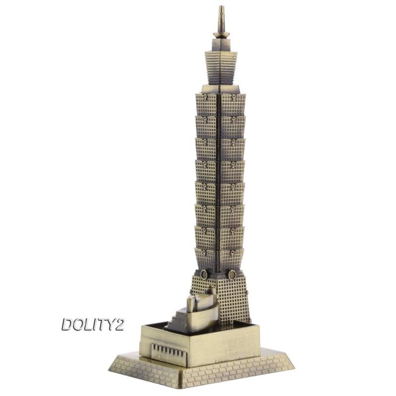 [ความศักดิ์สิทธิ์2] ไทเป 101 แบบจําลองสถาปัตยกรรมอาคารของเครื่องประดับโต๊ะทํางานในบ้านของไต้หวัน