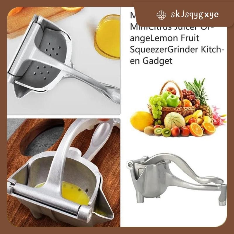 skjsqygxycStainless Steel Manual Fruit Juicer Manual Juicer Machine Orange Simple Extractor Tool