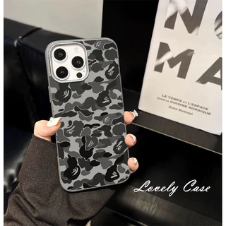 ปลอกสําหรับ OPPO A3S A7 A31 A5 F9 A92 A53 A95 A94 A93 A16K A15 A16 A38 A57 A98 Reno 5 10 11 11F Pro 4G 5G GWB Camouflage ฝาครอบโทรศัพท์สีเทา