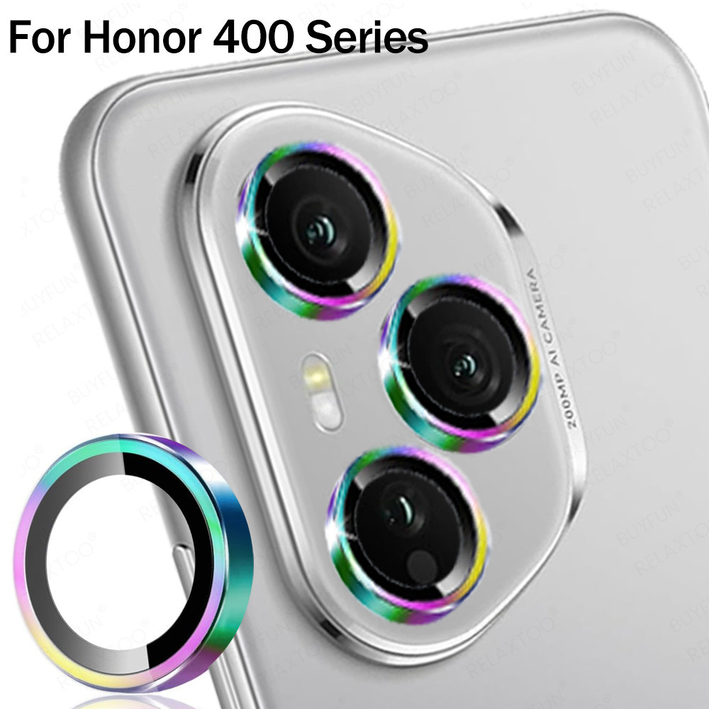 ชุด 3D เลนส์โลหะป้องกันกระจกสําหรับ Honor 400 Pro 5G Global กล้องแหวน Honor400 Pro Honor400Pro 400Pr