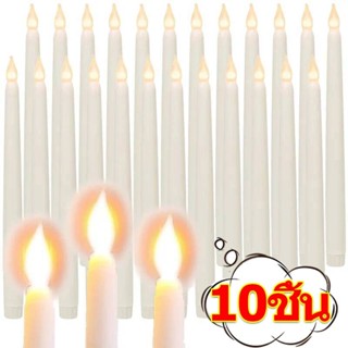 3/5/10 ชิ้นแบตเตอรี่ดําเนินการไฟเทียน LED / เทียนเรียวไร้ตํา…