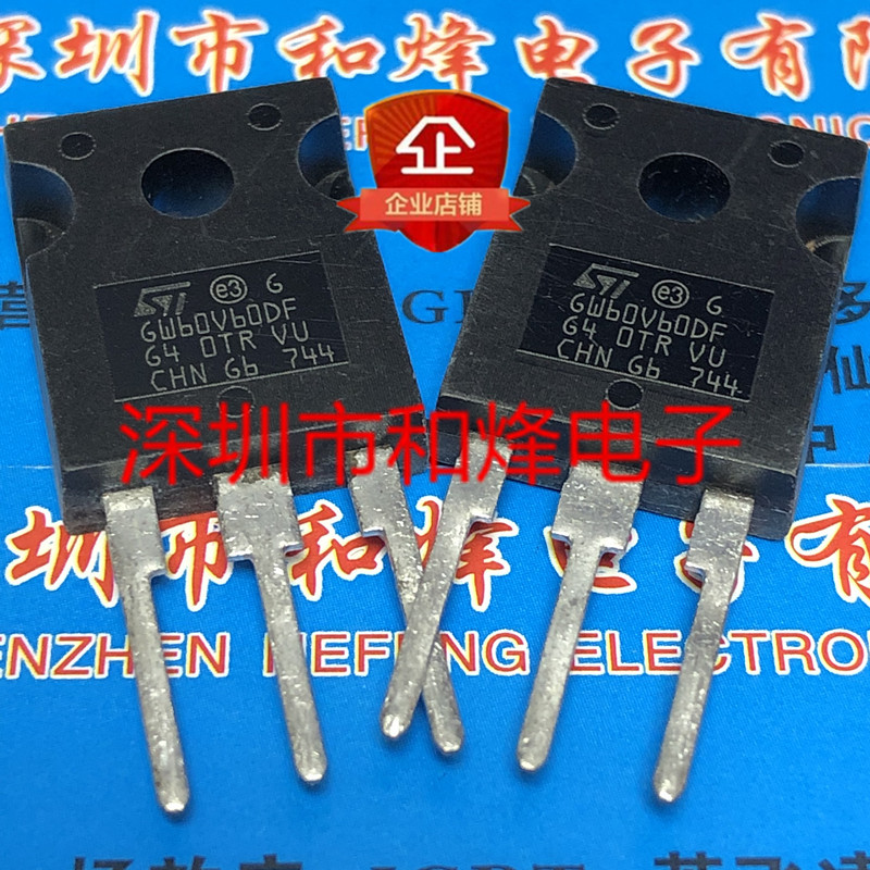 STGW60V60DF GW60V60DF คลังสินค้านําเข้าคลังสินค้าพร้อม TO-247 IGBT 600V 60A ภาพจริง
