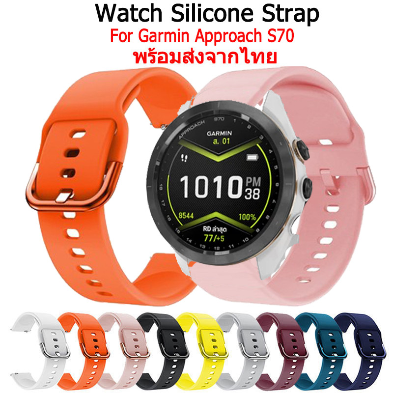 สําหรับ Garmin Approach S70 47mm สายรัดซิลิโคนอ่อนนุ่มนาฬิกา สําหรับ Garmin Approach S70 42mm  สมาร์