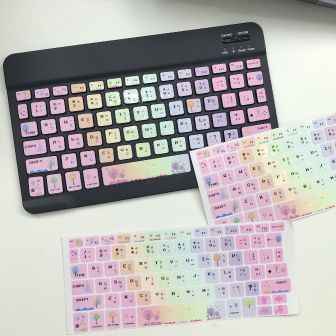 【รูปแบบต่างๆ】สติกเกอร์ไดคัท ราคาถูก สติกเกอร์สำหรับตกแต่ง สติ๊กเกอร์แป้นพิมพ์