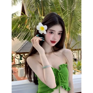 Aurora🛒พร้อมส่ง🚚 (รูปถ่ายจากงานจริง) กิ๊ปดอกไม้ ดอกลีลาวดีสีสดใส ตัวเล็ก ใส่สบายเกาหลีเกาใจ