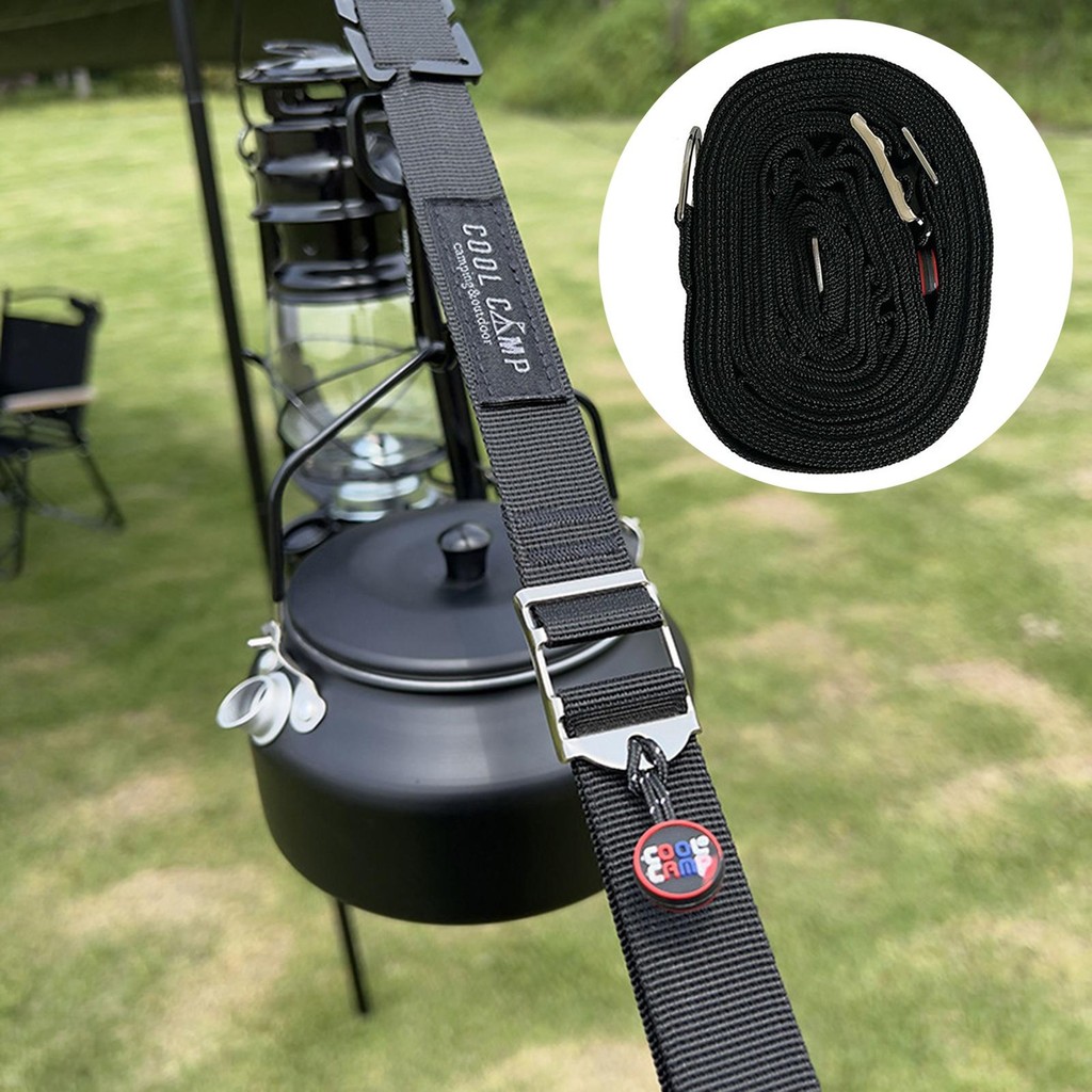 [Whgirld8] Camping เต็นท์เชือก 5M แบบพกพาลมเชือกสายรัดเต็นท์ Tarp เชือกคงที่ดึงสายไฟ - รูปที่ 3