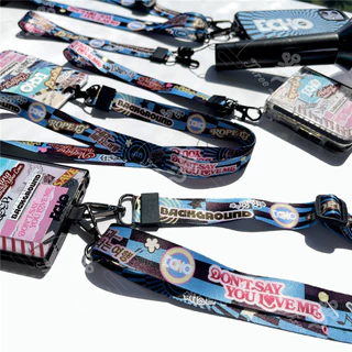 กระเป๋าสะพายข้างกลางแจ้ง ARIRANG Lightstick สายคล้อง Jungkook JIN Jhope เชือกเส้นเล็กโทรศัพท์แบบปรับได้ SUGA AgustD V LAYOVER JIMIN RM RPWP สายคล้องคอเชือก