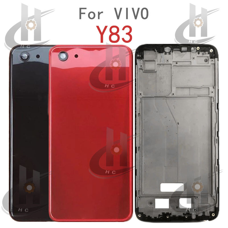 สําหรับ VIVO Y83 Y83A แบตเตอรี่ฝาหลังที่อยู่อาศัยกรอบกลาง + ปุ่ม + กรอบด้านหน้า LCD + เลนส์กล้อง