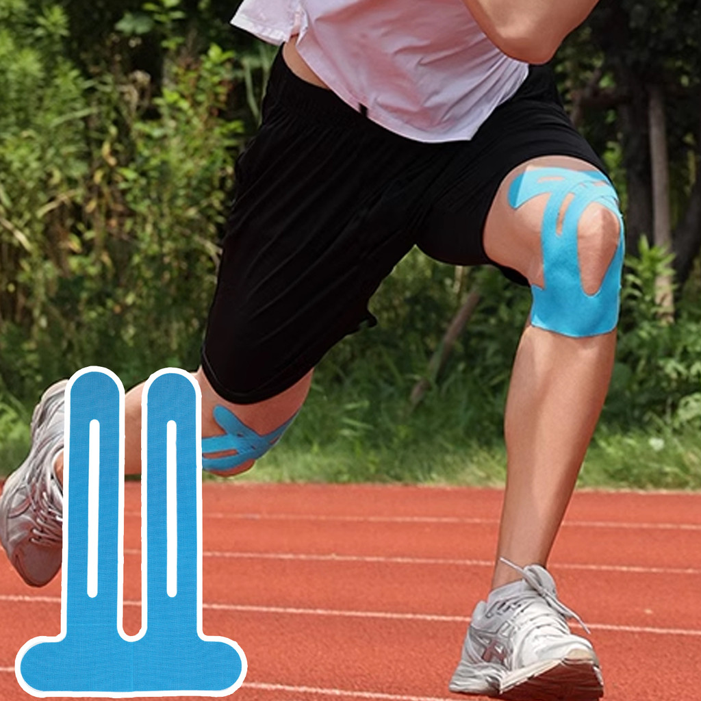 1/3/5/10 ชิ้น Precut Kinesiology เทปบรรเทาอาการปวดเข่า, เทปกีฬายืดหยุ่นระบายอากาศ, รองรับกล้ามเนื้อสำหรับวิ่ง/ฟิตเนส/นวด - รูปที่ 2