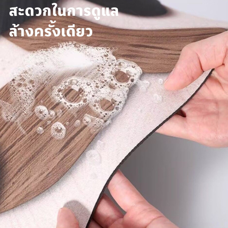 พรมชักโครก ดูดซับน้ำได้ดี พรมเช็ดเท้า แห้งไว พรมซิลิโคนไดอะตอมไมต์ พรมสไตล์เกาหลี ยางกันลื่น ราคา ถูกที่สุด ดีลบีเคเค แกลเลอรีภาพที่ 6