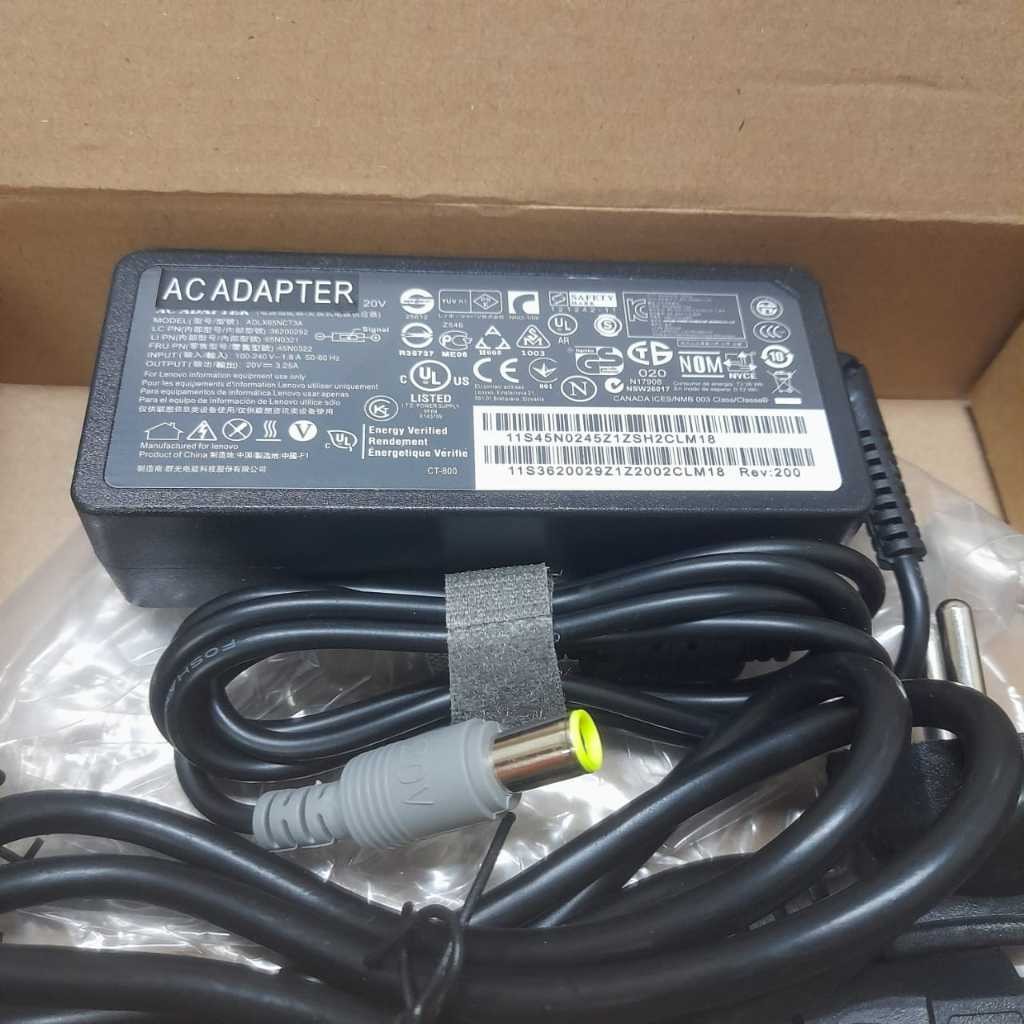 เครื่องชาร์จ Le X230 X220 X201 X200 20V 3.25A ฟรีสายไฟ