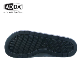ADDA 55R01 แท้! รองเท้าแตะชาย แบบสวม แถบ 5 ขีด พื้นเย็บสำเร็จ ทนทาน กาวไม่หลุด พร้อมส่ง!