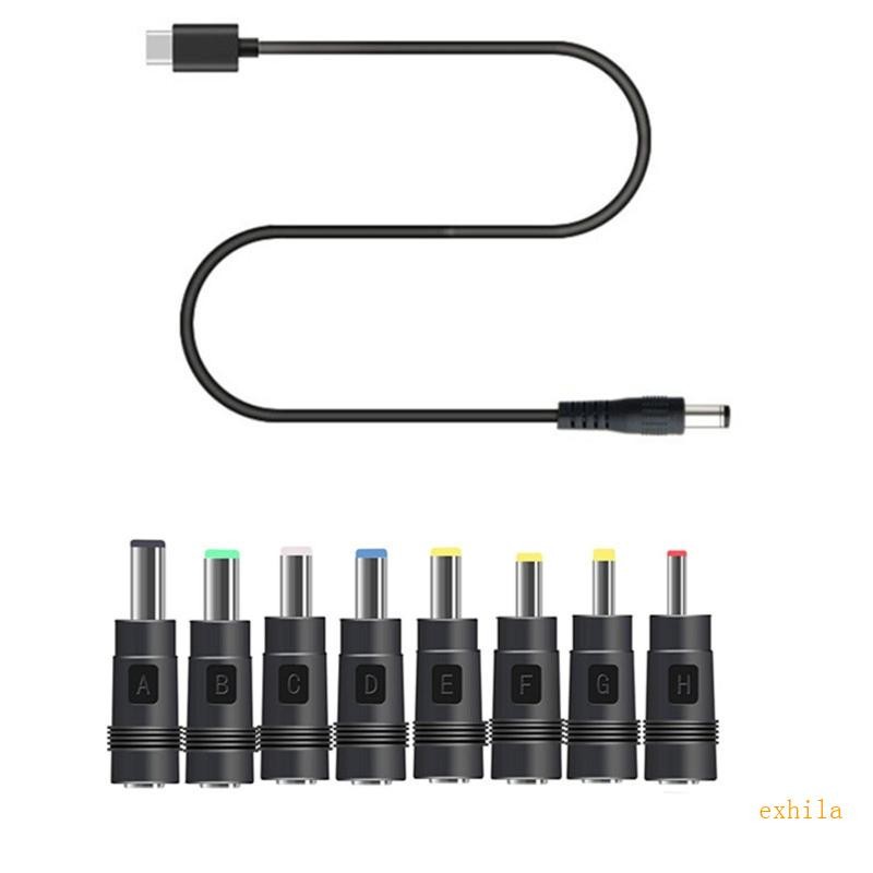 Exhila USB C Type C PD ถึง 12V 3 5 4 0 4 8 5 5x2 5 มม.สายจ่ายไฟสําหรับเราเตอร์แล็ปท็อปลําโพงกล้อง