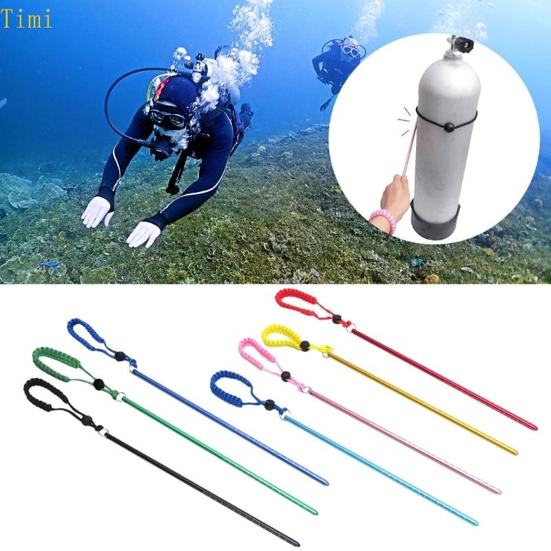 Timi Diving Stick 6061 Aluminum Lobster Tickle Pointer Rod พร้อมการวัด