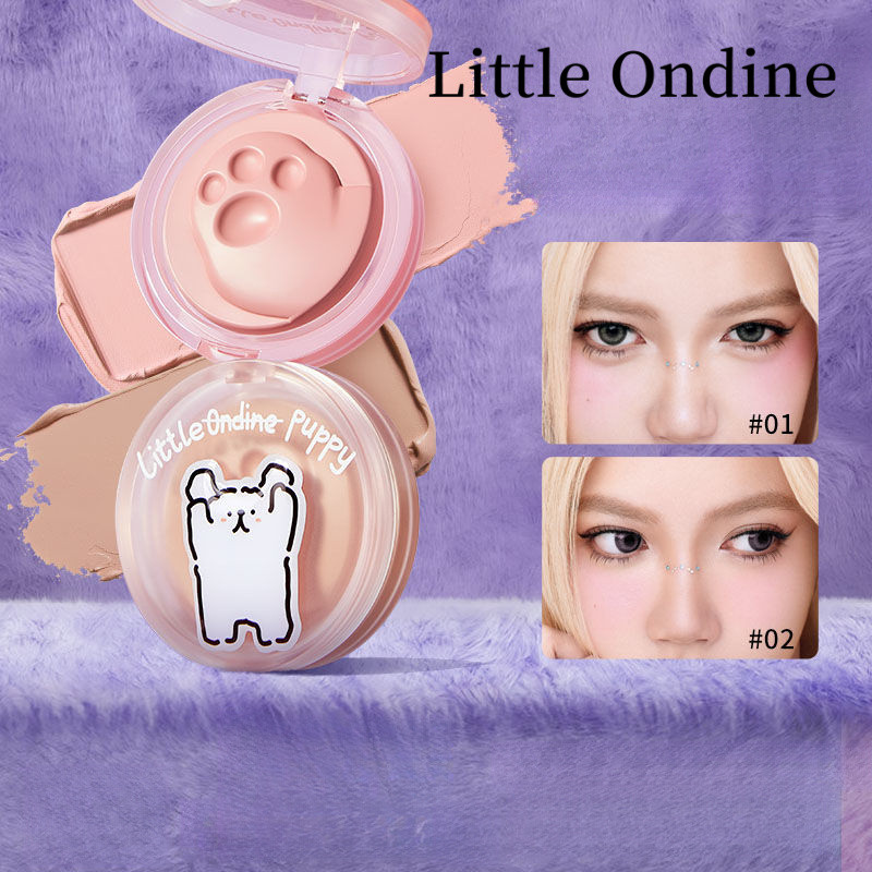 Little Ondine Sweetheart Color Fluttering Powder Blusher Cream Dog Co Name Macaron Matte Face Powder Blusher Cream