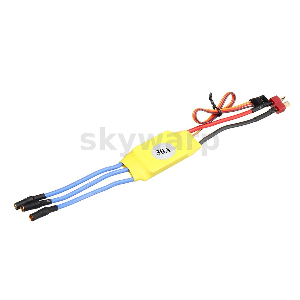 2/4/6pcs RC ESC 30A Brushless ควบคุมความเร็ว 2S 3S T-Plug JST สําหรับ KT SU27 ส่วนใหญ่ RC เครื่องบิน