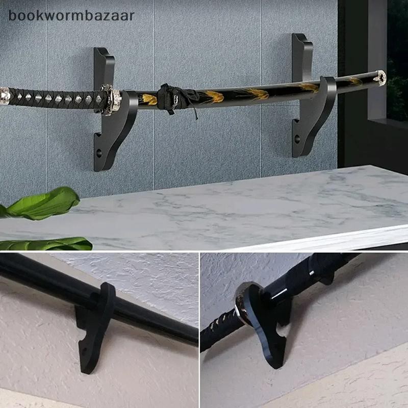 [bookwormbazaar] ติดผนังผู้ถือดาบไม้ปรับแขวนชั้นวางจอแสดงผลมีดคอสเพลย์ไม้กายสิทธิ์สําหรับขาตั้งซามูไร [vn]