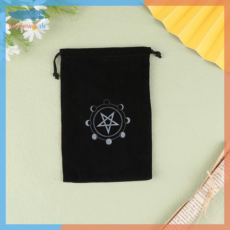 Forthewin 1 PC กํามะหยี่ไพ่ทาโรต์ Oracle การ์ดกระเป๋า Runes Constellation แม่มด Divination อุปกรณ์เสริมเครื่องประดับลูกเต๋ากระเป๋า Drawstring กระเป๋า th