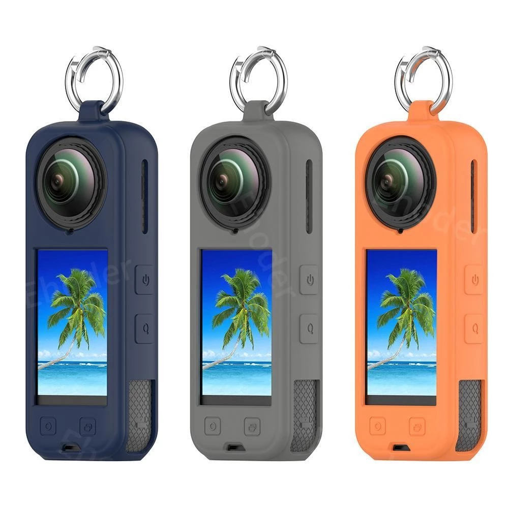 ปลอกสําหรับ Insta360 X5 X4 X3 เคสซิลิโคนสําหรับ insta360X5 360X4 360X3 กันกระแทกปกหลังพร้อม Anti-Lost Anti-scratch Protector กล้องอุปกรณ์เสริม thumbnail 5