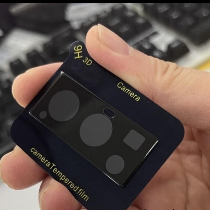Vivo X70 Pro 3D สีดํากระจกนิรภัยป้องกันกล้อง