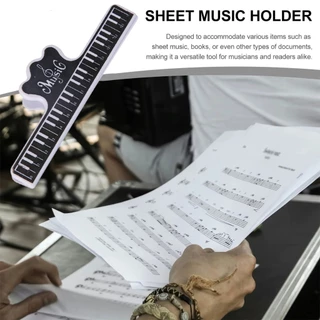 ของมาใหม่！คลิปหนีบกระดาษเปียโน 15CM คลิปหนีบสมุดโน้ตเพลง ที่หนีบโน้ต แบบพลาสติก