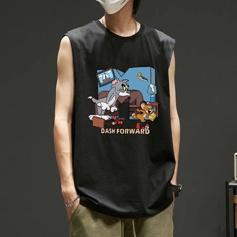 NEW เสื้อแขนกุด สกรีนลาย Tom & Jerry OP-1112 ราคา ถูกที่สุด ดีลบีเคเค แกลเลอรีภาพที่ 2