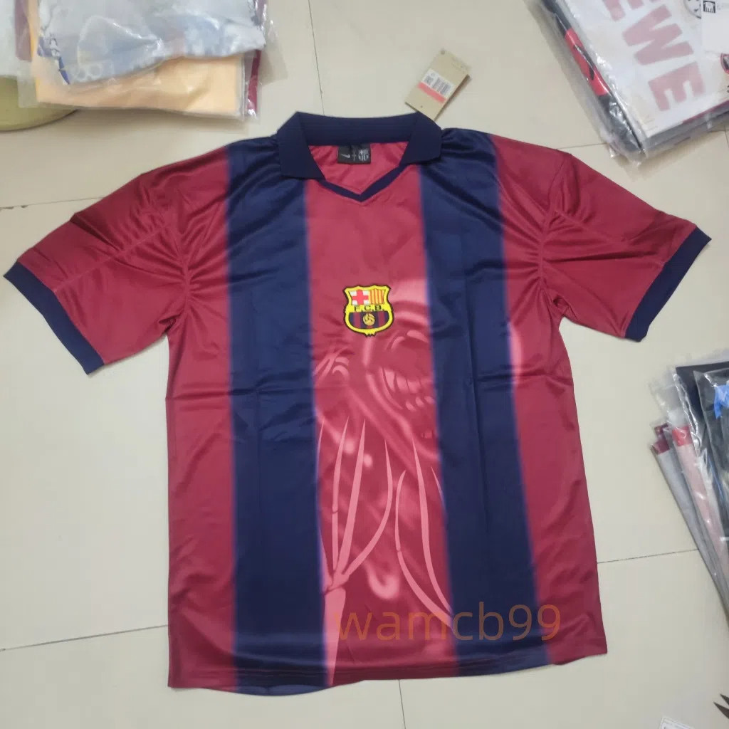 S-4XL 2025-26 Travis Scott Barcelona Retro Cactus Jack Co Branded Jersey