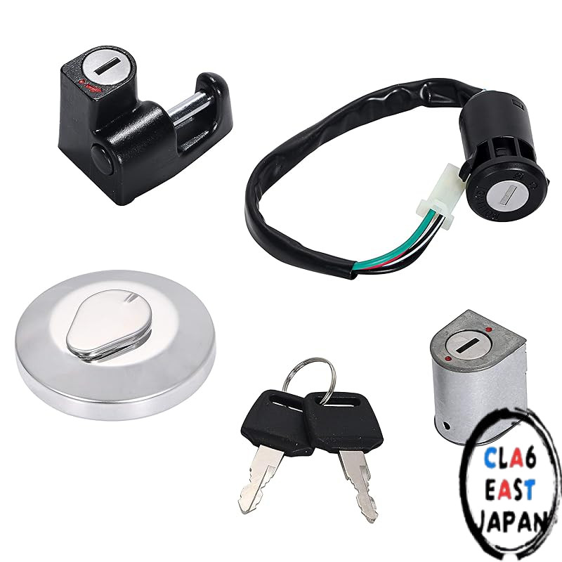 TOP QUALITY Gas Tank Cap Key 5-Piece Set for Monkey, Gorilla, Super Cub 50, C50, Handle Lock, Helmet
