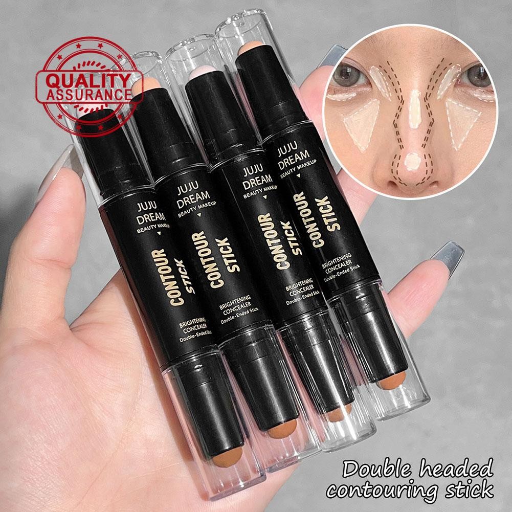Double Head 3D คอนซีลเลอร์ Stick Highlighter Face Contour Shadow Nose ผู้หญิงแต่งหน้า Stick ปากกา F6