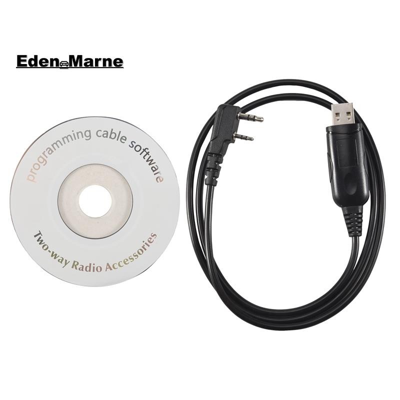 [Eden_Marner]สายการเขียนโปรแกรม USB สําหรับ UV-5R 888S สําหรับอุปกรณ์เสริมเครื่องส่งรับวิทยุวิทยุพร้