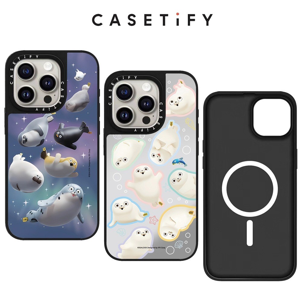 Starlight Sealook เคสโทรศัพท์กระจกแม่เหล็กสําหรับ IPhone 16 Pro Max 15 14 13 12 11 ปลอกกันกระแทก