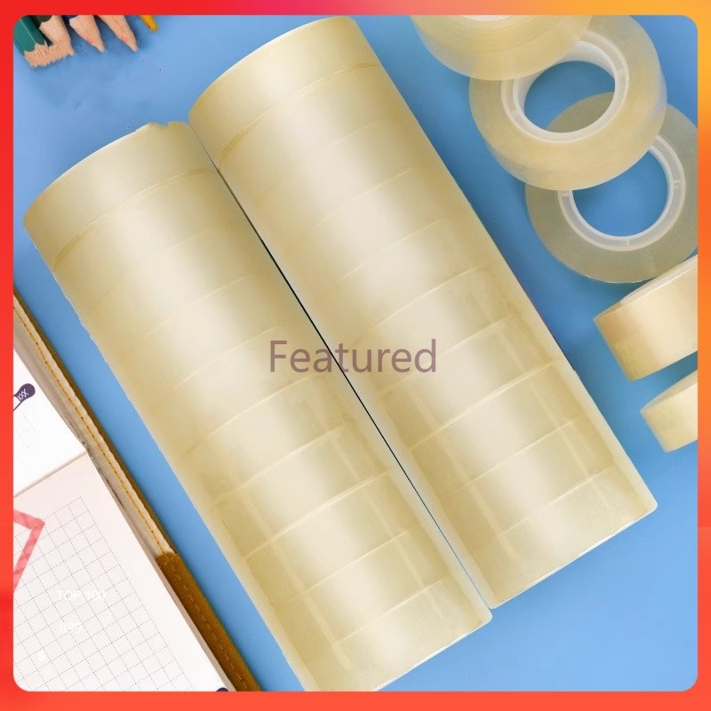 Featured  เทปใส เทปเครื่องเขียน เทปใสขนาดเล็ก เทปใส อุปกรณ์ศิลปะ ความกว้าง 1.2cm
