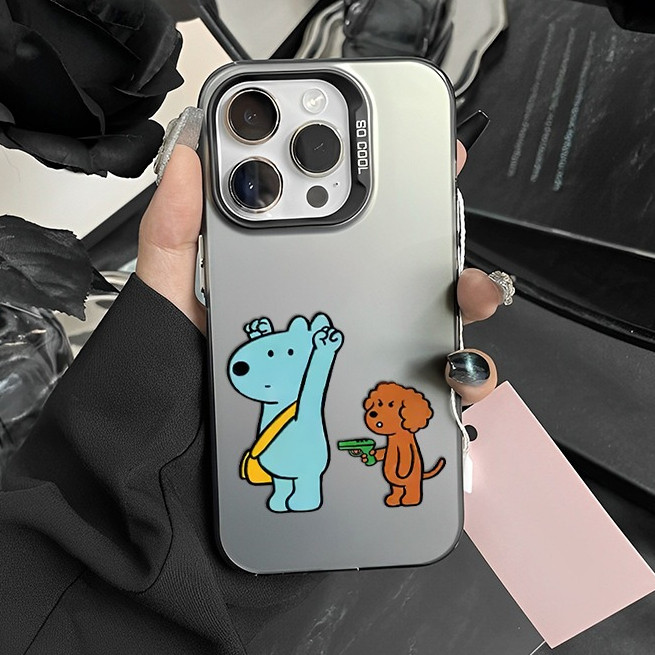 เคสโทรศัพท์ลายการ์ตูนลูกสุนัขแสนสนุก ใช้ได้กับ Samsung A15 A12 A03S A04S A20 A13 A23 A14 A05 A52S A53 A34 M12 M11 M10
