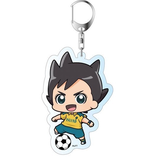 Inazuma Eleven Ares no Tenbin พวงกุญแจอะนิเมะมังงะ chibi อะคริลิค 3 กระเป๋าเป้สะพายหลังอุปกรณ์ตกแต่ง