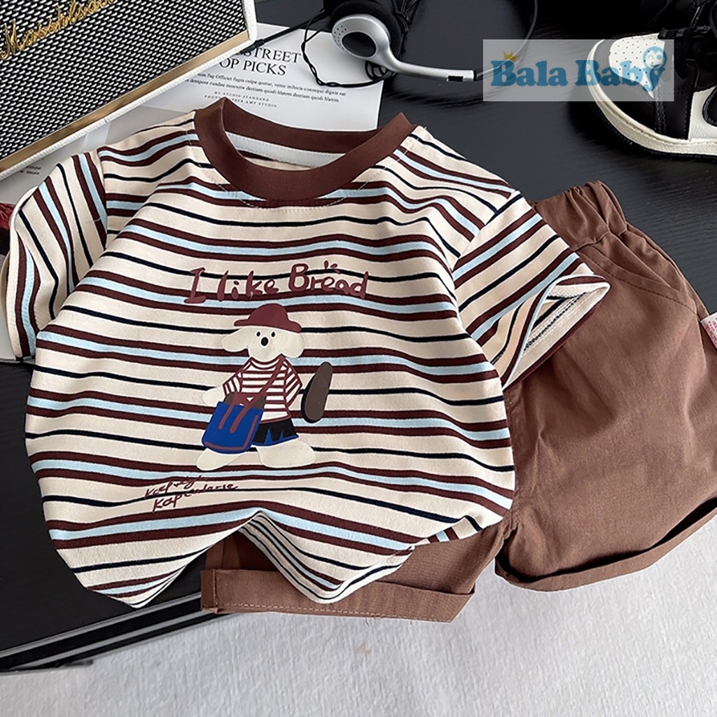 เสื้อผ้าแฟชั่นเด็ก เสื้อผ้าเด็กผู้ชาย หล่อๆ เท่ๆ ชุดเซ็ต 2 ชิ้น  Size80-120cm DXT25 - รูปที่ 2