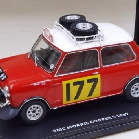 IXO 1/18 MINI MINI BMC MORRIS Cooper 177 Monte Carlo Racing Model