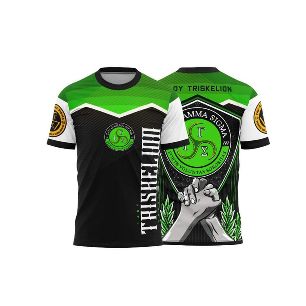Tau Gamma Phi Triskelion Frat เสื้อ 56th Anniversary Full Sublimation 3D พิมพ์เสื้อยืดฤดูร้อน 2