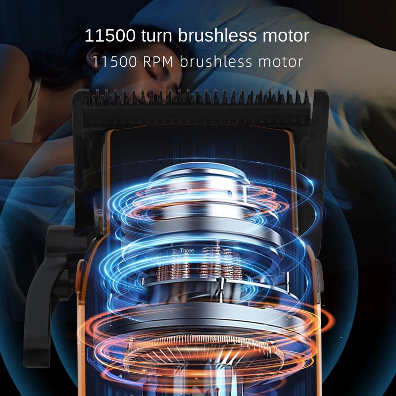 ใหม่ผม ปัตตาเลี่ยน ไม่มีแปรง มอเตอร์น้ํามันหัวผม ปัตตาเลี่ยน ไฟฟ้าดันร้านทําผมเฉพาะ - รูปที่ 2